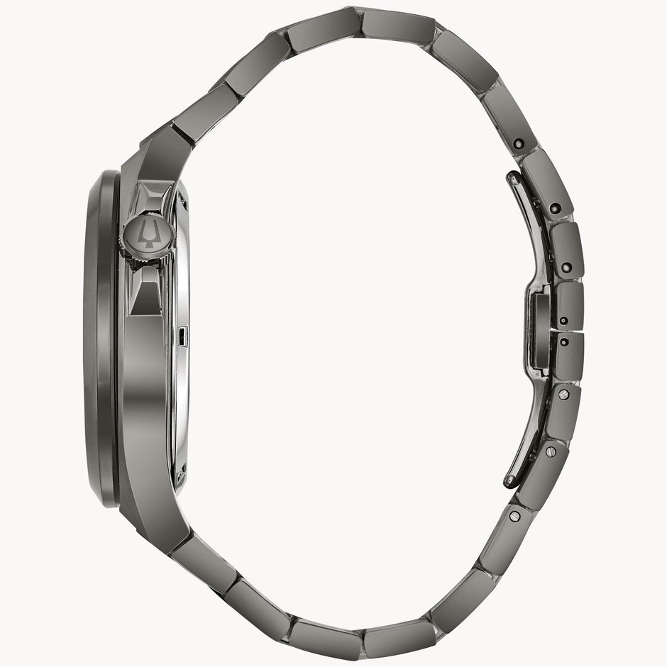 Reloj Bulova Máquina gris metálico