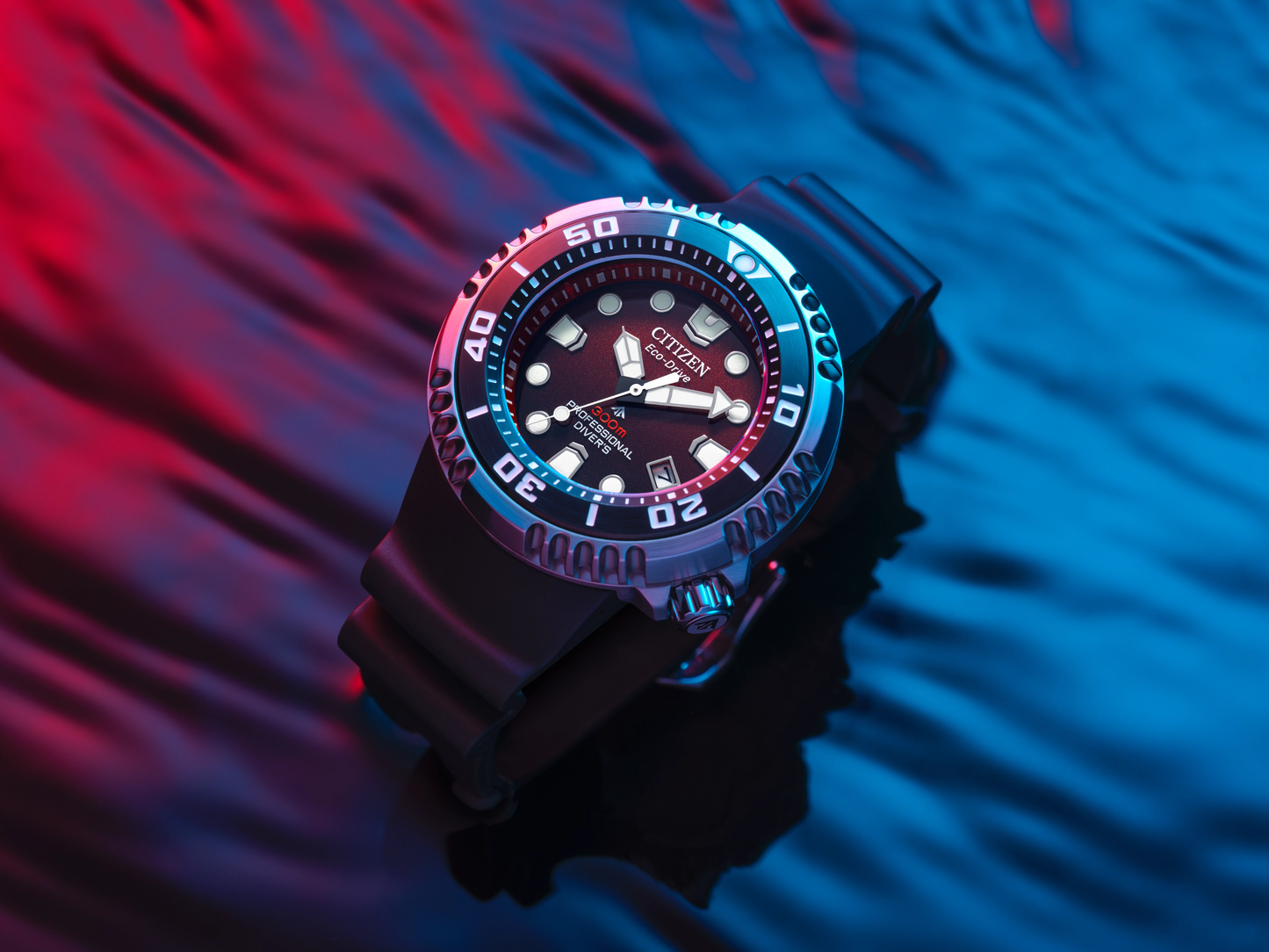 Reloj Citizen Promaster Dive rojo
