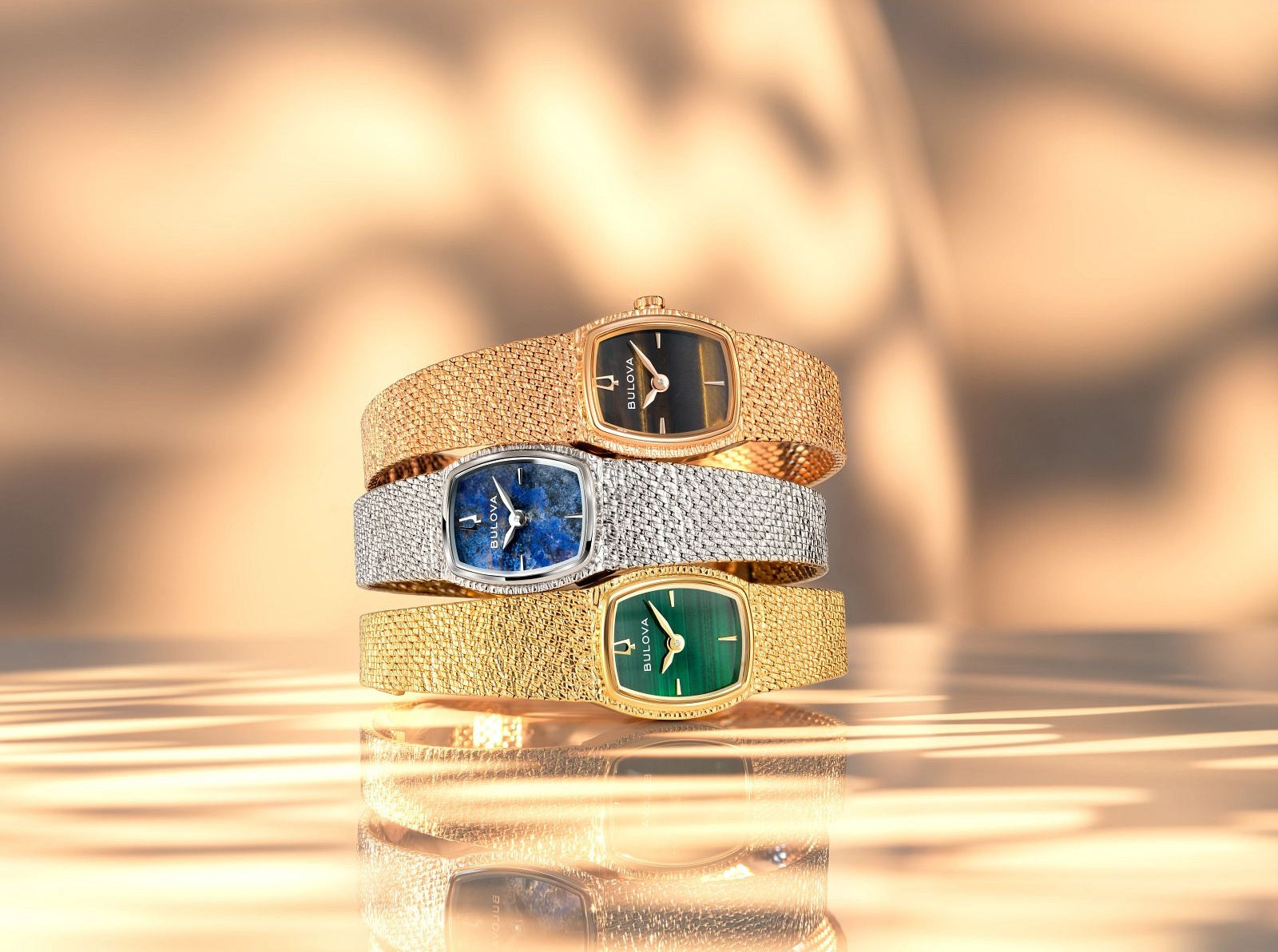 Reloj Bulova Goddess of Time malachite
