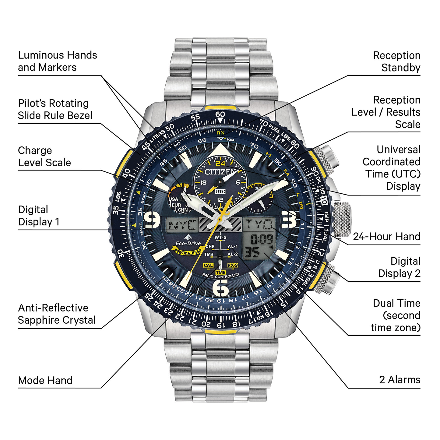 Reloj Citizen Promaster Skyhawk A-T Blue Angels