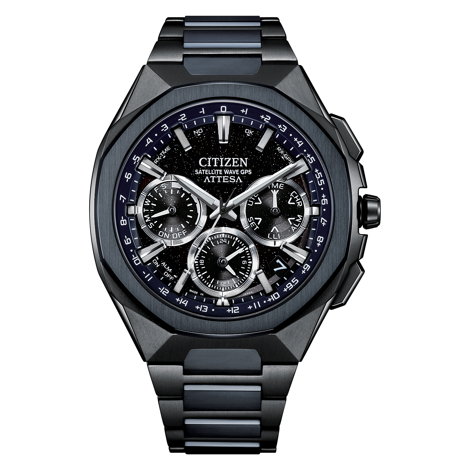 Reloj Citizen Attesa Super Titanio azul gris