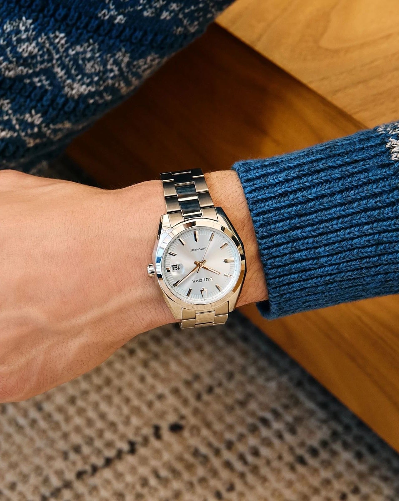 Reloj Bulova Surveyor azul claro