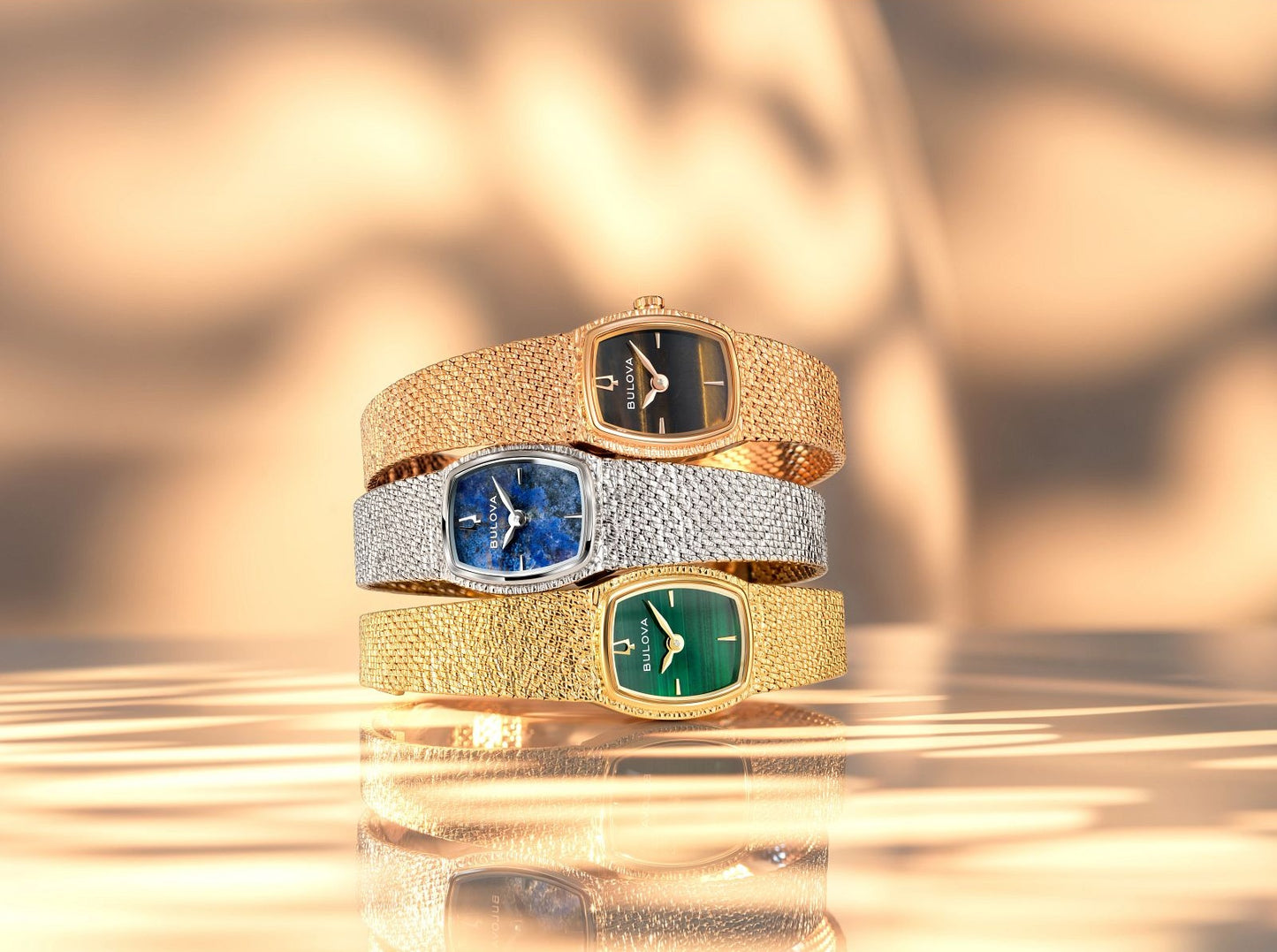 Reloj Bulova Goddess of Time malachite