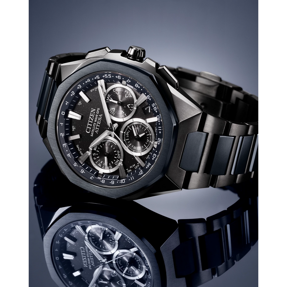 Reloj Citizen Attesa Super Titanio azul gris