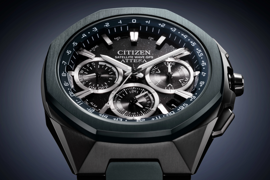 Reloj Citizen Attesa Super Titanio azul gris