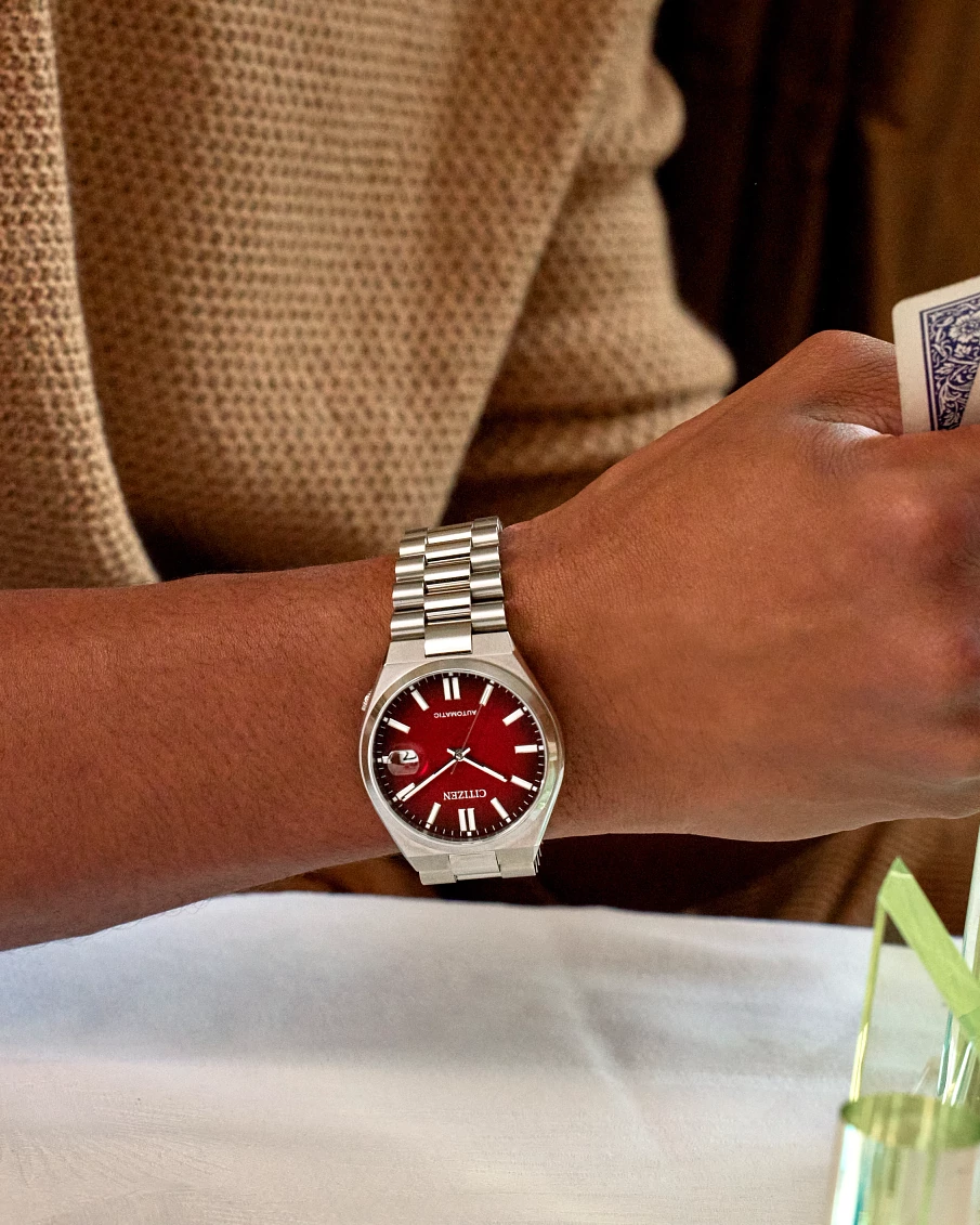 Reloj Citizen Tsuyosa rojo burdeos