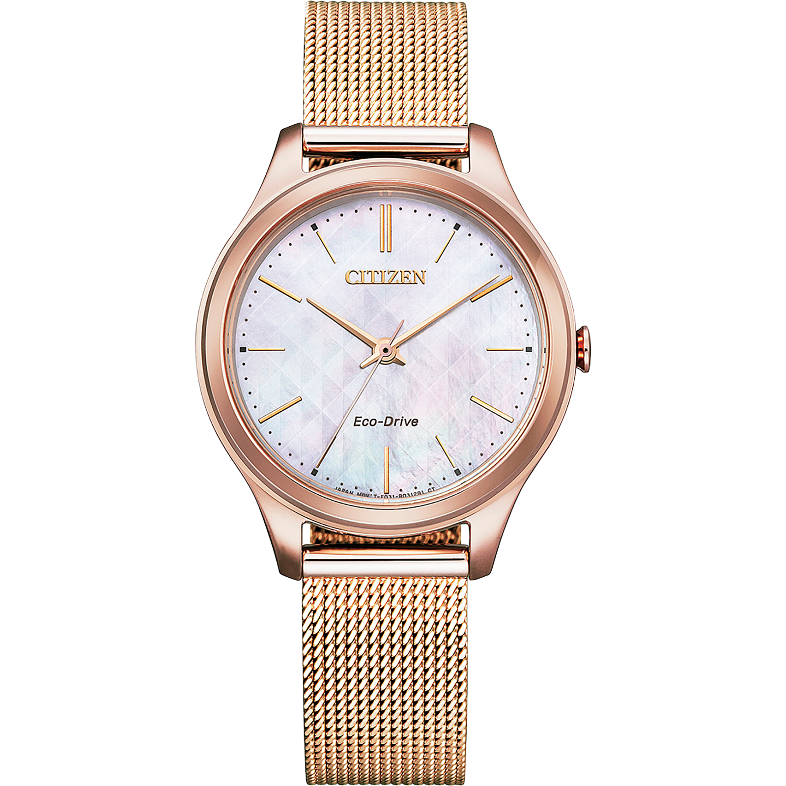 Reloj Citizen Weekender madre perla oro rosa