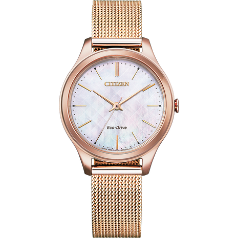 Reloj Citizen Weekender madre perla oro rosa